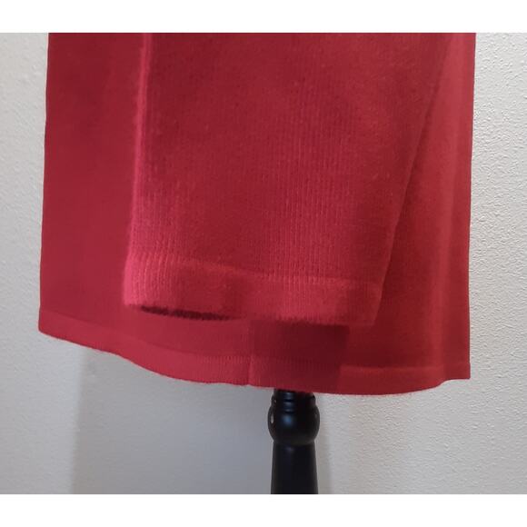 Allison Daley Red Sparkly Tie Neck Retro Sweater l Size: M - Picture 6 of 12